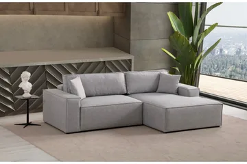 Munehiro Hjørnesovesofa - Lysegrå - Møbler - Sofaer - Sovesofaer - Hjørnesovesofa