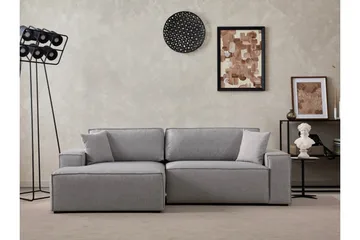 Munehiro Hjørnesovesofa - Lysegrå - Møbler - Sofaer - Sovesofaer - Hjørnesovesofa