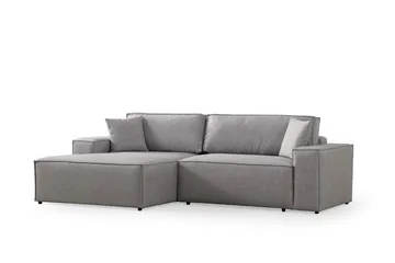 Munehiro Hjørnesovesofa - Lysegrå - Møbler - Sofaer - Sovesofaer - Hjørnesovesofa