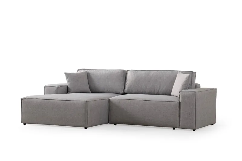 Munehiro Hjørnesovesofa - Lysegrå - Møbler - Sofaer - Sovesofaer - Hjørnesovesofa