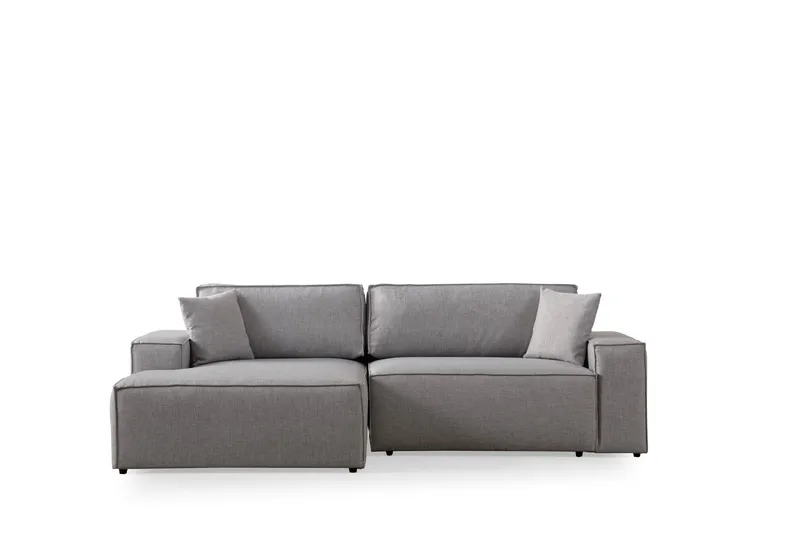 Munehiro Hjørnesovesofa - Lysegrå - Møbler - Sofaer - Sovesofaer - Hjørnesovesofa