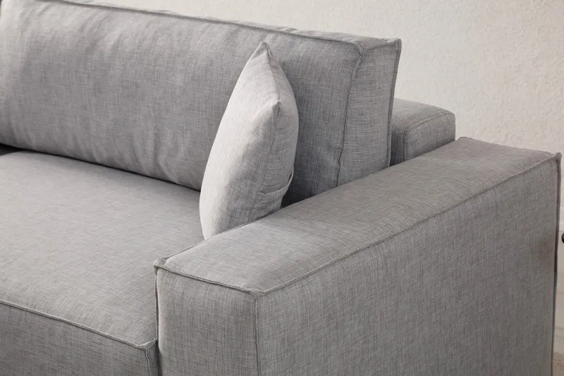 Munehiro Hjørnesovesofa - Lysegrå - Møbler - Sofaer - Sovesofaer - Hjørnesovesofa