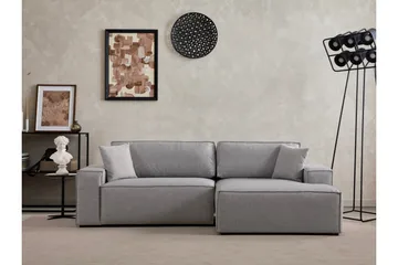 Munehiro Hjørnesovesofa - Lysegrå - Møbler - Sofaer - Sovesofaer - Hjørnesovesofa