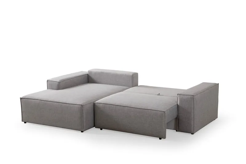 Munehiro Hjørnesovesofa - Lysegrå - Møbler - Sofaer - Sovesofaer - Hjørnesovesofa