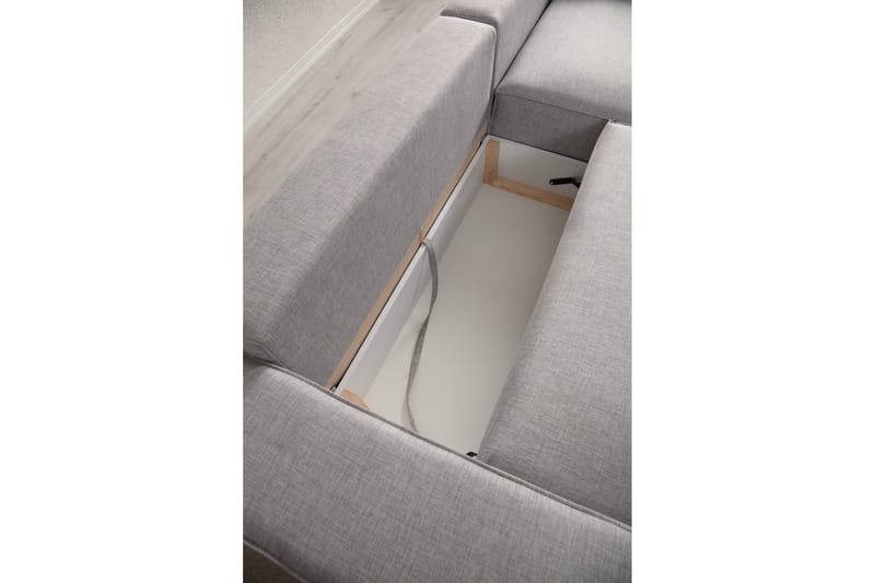 Munehiro Hjørnesovesofa - Lysegrå - Møbler - Sofaer - Sovesofaer - Hjørnesovesofa