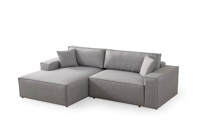 Munehiro Hjørnesovesofa - Lysegrå - Møbler - Sofaer - Sovesofaer - Hjørnesovesofa