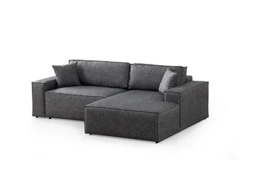 Munehiro Hjørnesovesofa - Mørkegrå - Møbler - Sofaer - Sovesofaer - Hjørnesovesofa