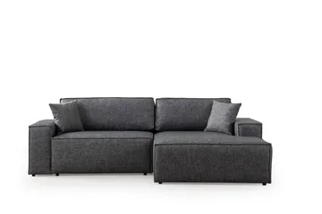 Munehiro Hjørnesovesofa - Mørkegrå - Møbler - Sofaer - Sovesofaer - Hjørnesovesofa