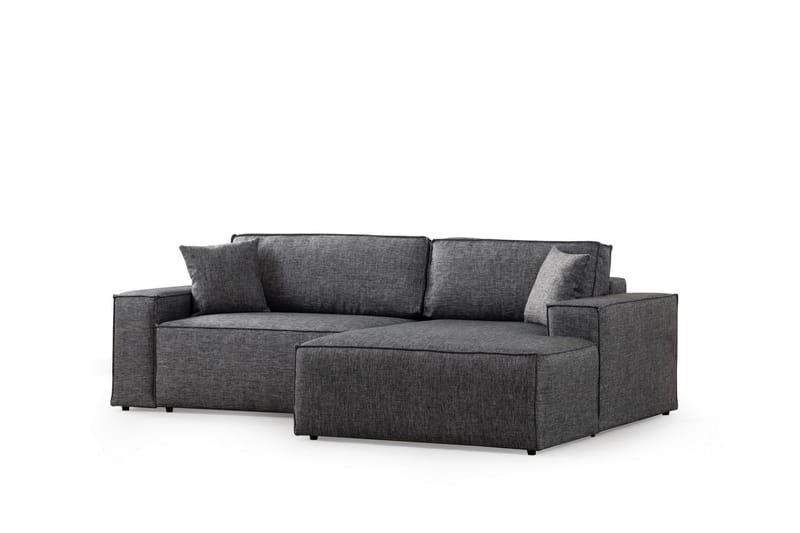 Munehiro Hjørnesovesofa - Mørkegrå - Møbler - Sofaer - Sovesofaer - Hjørnesovesofa