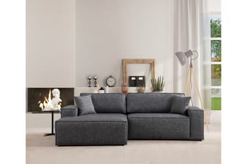 Munehiro Hjørnesovesofa - Mørkegrå - Møbler - Sofaer - Sovesofaer - Hjørnesovesofa