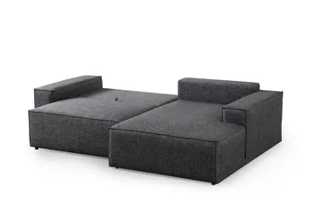 Munehiro Hjørnesovesofa - Mørkegrå - Møbler - Sofaer - Sovesofaer - Hjørnesovesofa