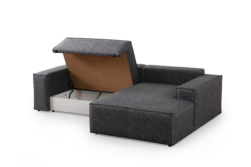 Munehiro Hjørnesovesofa - Mørkegrå - Møbler - Sofaer - Sovesofaer - Hjørnesovesofa