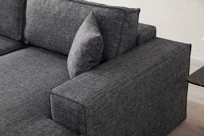 Munehiro Hjørnesovesofa - Mørkegrå - Møbler - Sofaer - Sovesofaer - Hjørnesovesofa