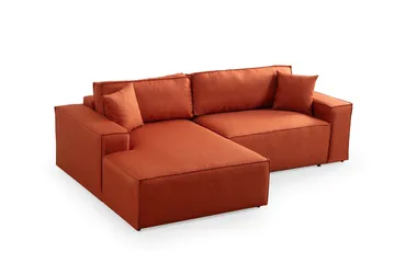 Munehiro Hjørnesovesofa - Oransje - Møbler - Sofaer - Sovesofaer - Hjørnesovesofa