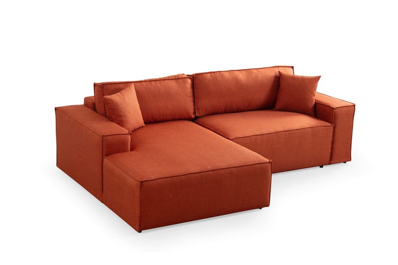 Munehiro Hjørnesovesofa - Oransje - Møbler - Sofaer - Sovesofaer - Hjørnesovesofa