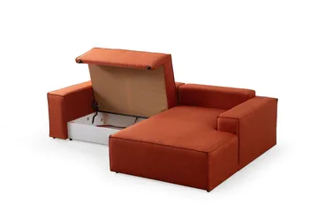 Munehiro Hjørnesovesofa - Oransje - Møbler - Sofaer - Sovesofaer - Hjørnesovesofa