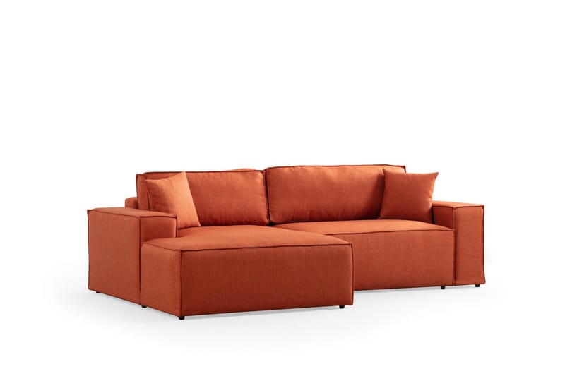 Munehiro Hjørnesovesofa - Oransje - Møbler - Sofaer - Sovesofaer - Hjørnesovesofa