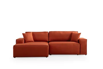Munehiro Hjørnesovesofa - Oransje - Møbler - Sofaer - Sovesofaer - Hjørnesovesofa