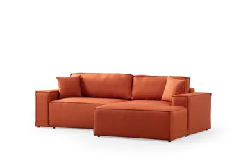 Munehiro Hjørnesovesofa - Oransje - Møbler - Sofaer - Sovesofaer - Hjørnesovesofa