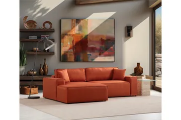 Munehiro Hjørnesovesofa - Oransje - Møbler - Sofaer - Sovesofaer - Hjørnesovesofa