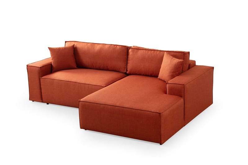 Munehiro Hjørnesovesofa - Oransje - Møbler - Sofaer - Sovesofaer - Hjørnesovesofa