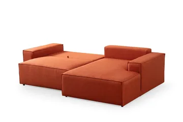 Munehiro Hjørnesovesofa - Oransje - Møbler - Sofaer - Sovesofaer - Hjørnesovesofa
