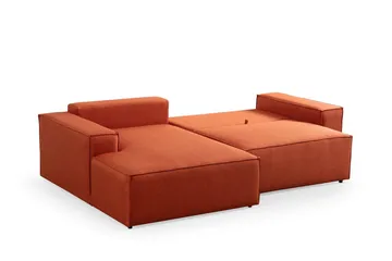 Munehiro Hjørnesovesofa - Oransje - Møbler - Sofaer - Sovesofaer - Hjørnesovesofa