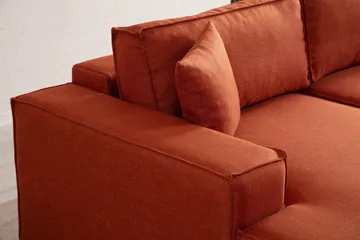 Munehiro Hjørnesovesofa - Oransje - Møbler - Sofaer - Sovesofaer - Hjørnesovesofa