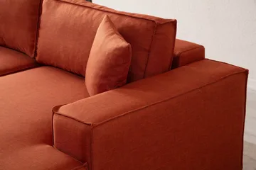 Munehiro Hjørnesovesofa - Oransje - Møbler - Sofaer - Sovesofaer - Hjørnesovesofa