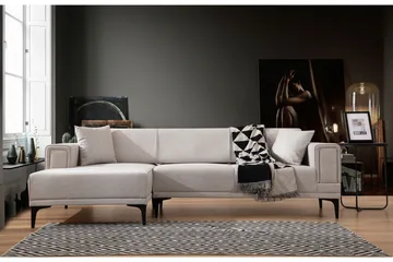 Naoko Sovesofa med divan - Beige - Møbler - Sofaer - Sovesofaer - Hjørnesovesofa