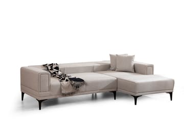 Naoko Sovesofa med divan - Beige - Møbler - Sofaer - Sovesofaer - Hjørnesovesofa