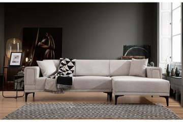 Naoko Sovesofa med divan - Beige - Møbler - Sofaer - Sovesofaer - Hjørnesovesofa