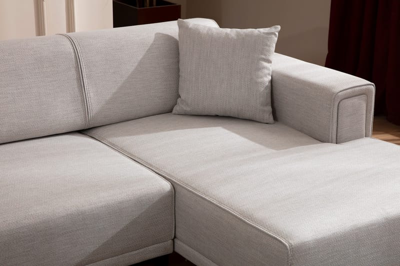 Naoko Sovesofa med divan - Beige - Møbler - Sofaer - Sovesofaer - Hjørnesovesofa