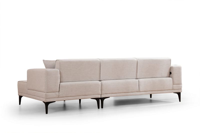 Naoko Sovesofa med divan - Beige - Møbler - Sofaer - Sovesofaer - Hjørnesovesofa