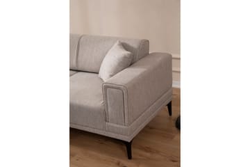 Naoko Sovesofa med divan - Lysebrun - Møbler - Sofaer - Sovesofaer - Hjørnesovesofa