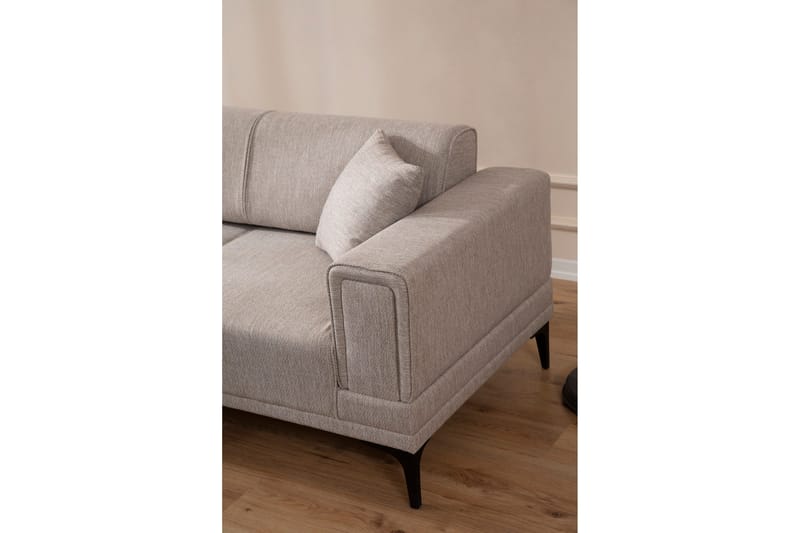 Naoko Sovesofa med divan - Lysebrun - Møbler - Sofaer - Sovesofaer - Hjørnesovesofa