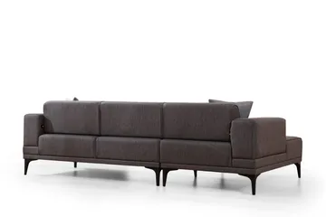 Naoko Sovesofa med divan - Mørkegrå - Møbler - Sofaer - Sovesofaer - Hjørnesovesofa