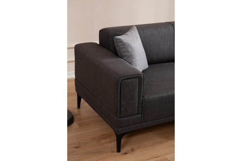 Naoko Sovesofa med divan - Mørkegrå - Møbler - Sofaer - Sovesofaer - Hjørnesovesofa