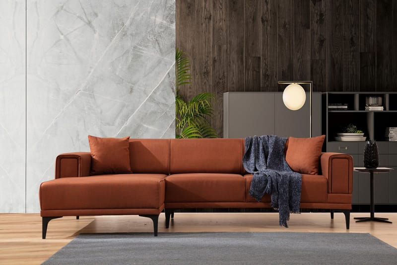 Naoko Sovesofa med divan - Rød - Møbler - Sofaer - Sovesofaer - Hjørnesovesofa