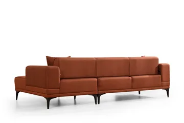 Naoko Sovesofa med divan - Rød - Møbler - Sofaer - Sovesofaer - Hjørnesovesofa