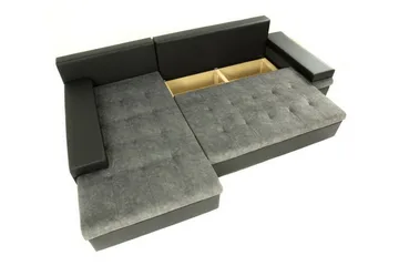 Naoma 3-sits Hörnbäddsoffa Dark blue - Møbler - Sofaer - Sovesofaer - Sovesofa divan