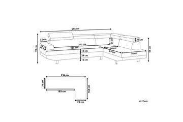 Norreia 5-seters Hjørnesovesofa Venstre - Møbler - Sofaer - Sovesofaer - Hjørnesovesofa