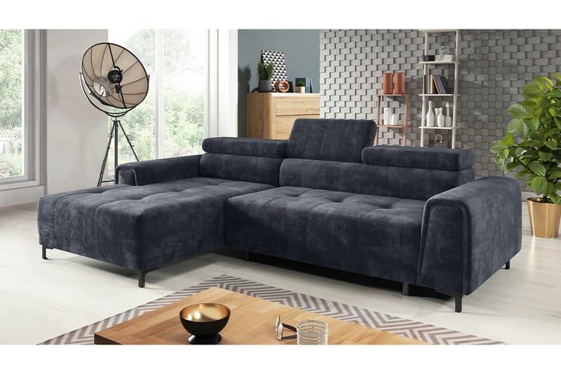 Rathkeale 3-sits Hörnbäddsoffa Black - Møbler - Sofaer - Sovesofaer - Hjørnesovesofa