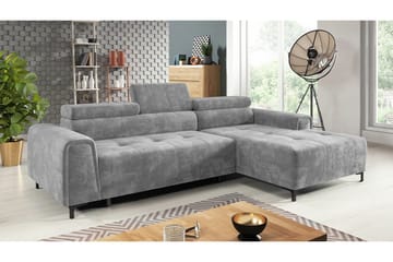 Rathkeale 3-sits Hörnbäddsoffa Ljusgrå - Møbler - Sofaer - Sovesofaer - Hjørnesovesofa