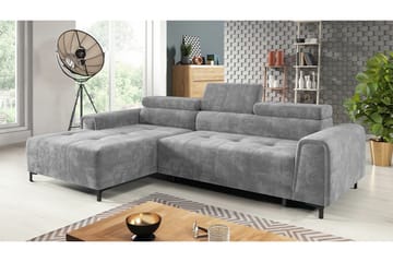 Rathkeale 3-sits Hörnbäddsoffa Ljusgrå - Møbler - Sofaer - Sovesofaer - Hjørnesovesofa