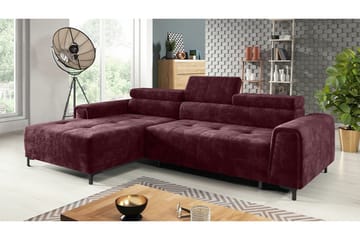 Rathkeale 3-sits Hörnbäddsoffa Purple - Møbler - Sofaer - Sovesofaer - Hjørnesovesofa