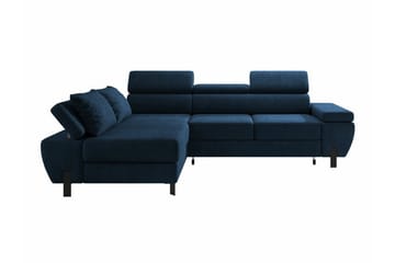 Rathkeale 4-sits Hörnbäddsoffa Dark blue - Møbler - Sofaer - Sovesofaer - Hjørnesovesofa