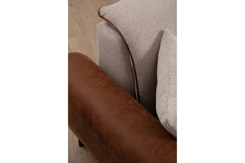 Rebelo Sovesofa med divan - Beige - Møbler - Sofaer - Sovesofaer - Hjørnesovesofa