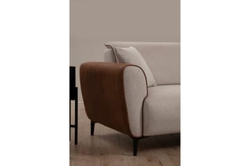 Rebelo Sovesofa med divan - Beige - Møbler - Sofaer - Sovesofaer - Hjørnesovesofa