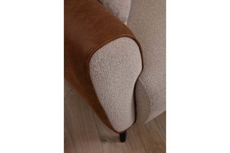 Rebelo Sovesofa med divan - Beige - Møbler - Sofaer - Sovesofaer - Hjørnesovesofa